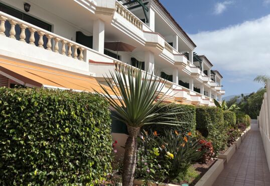 Sunny flat with pool and mountain views